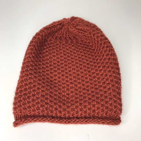 Zara Accessories - ZARA Pumpkin Spice Knit Slouchy Beanie Hat